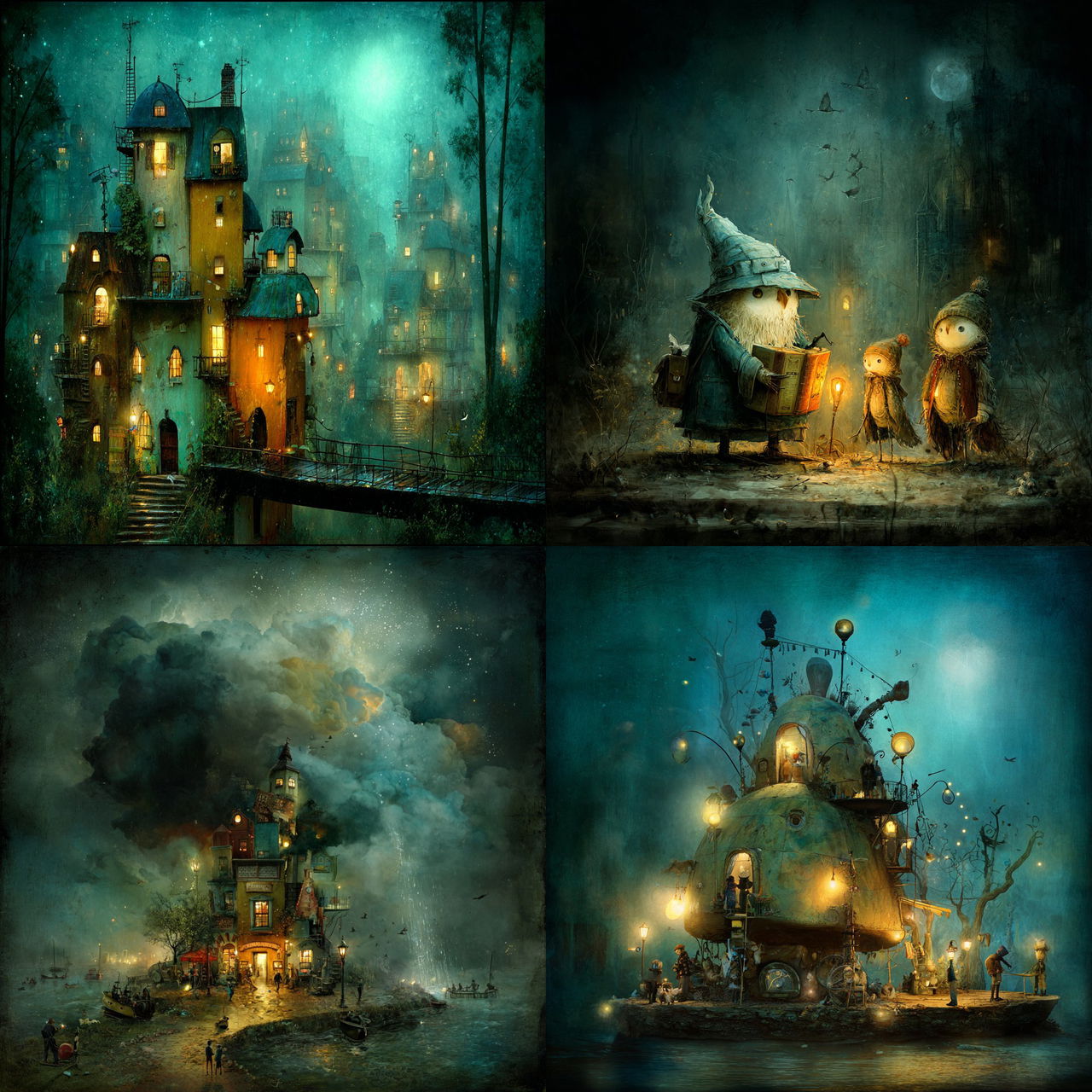 Alexander Jansson style, Midjourney V7, render 1 of 4