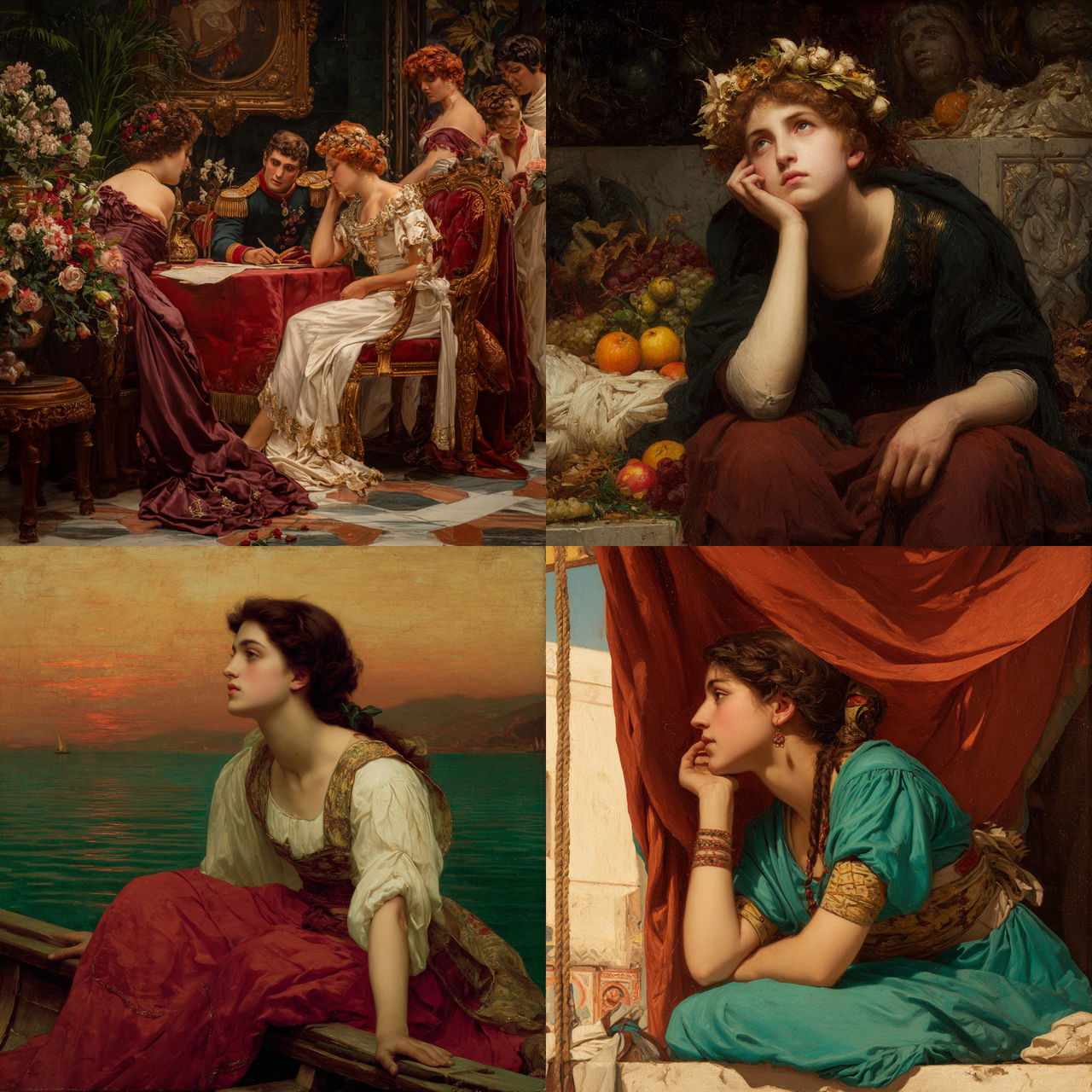 Alexandre Cabanel style, Midjourney V7, render 1 of 4