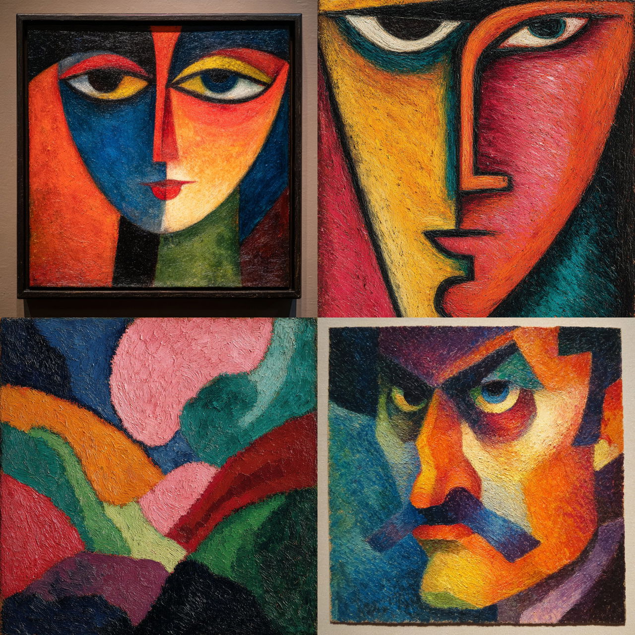 Alexej von Jawlensky style, Midjourney V7, render 1 of 4