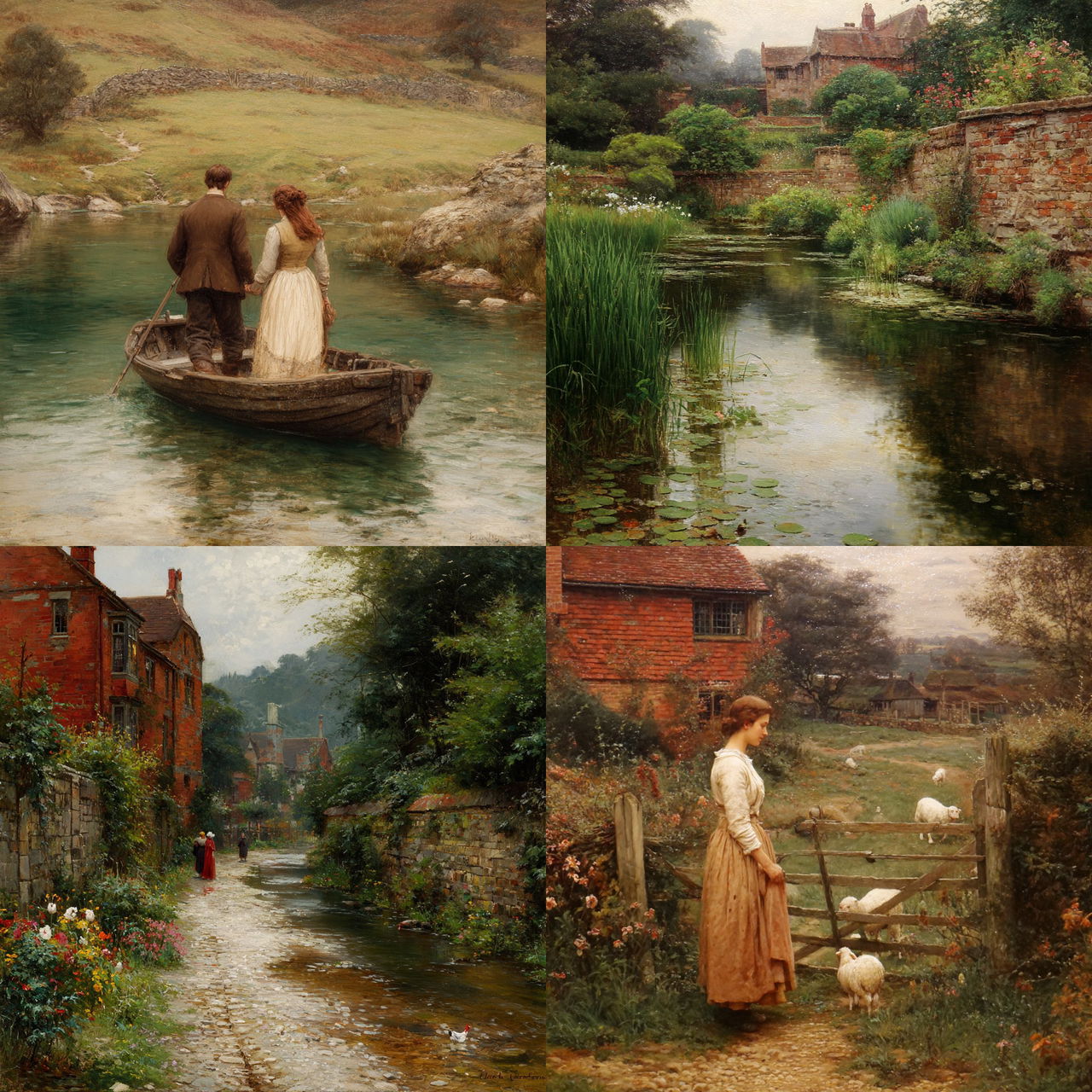 Alfred Augustus Glendening style, Midjourney V7, render 1 of 4