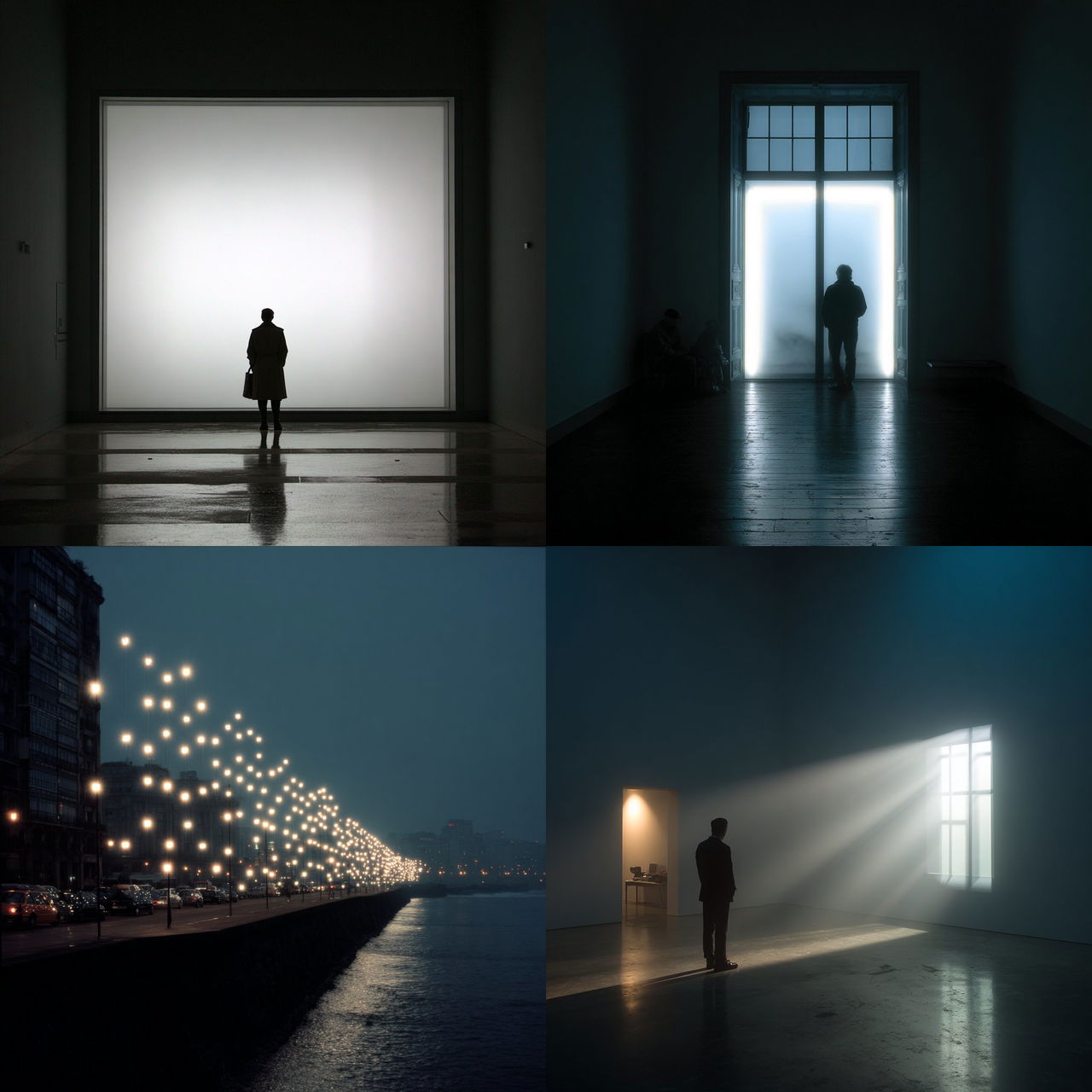 Alfredo Jaar style, Midjourney V7, render 1 of 4