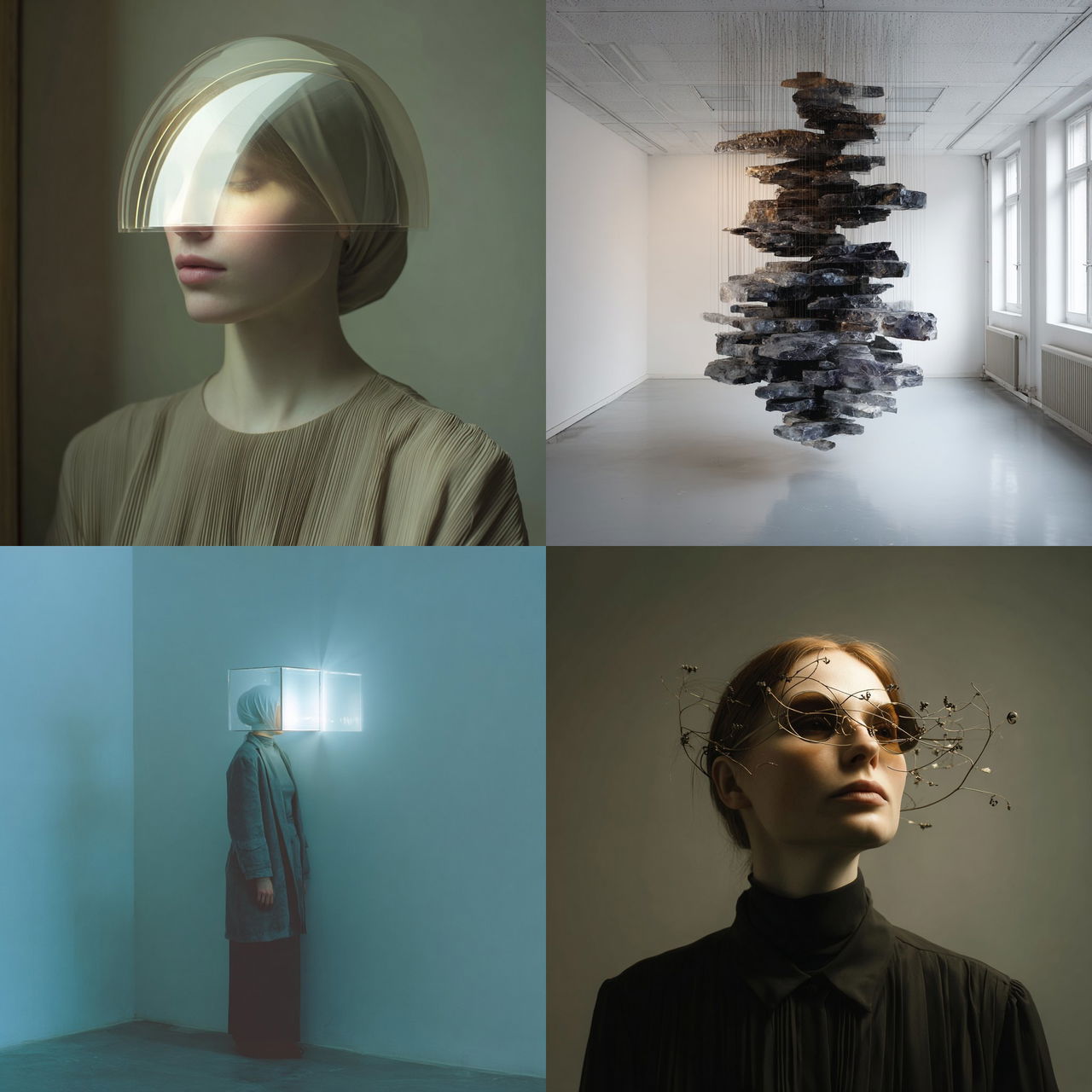 Alicja Kwade style, Midjourney V7, render 1 of 4