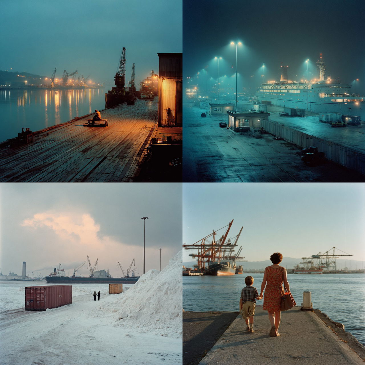 Allan Sekula style, Midjourney V7, render 1 of 4