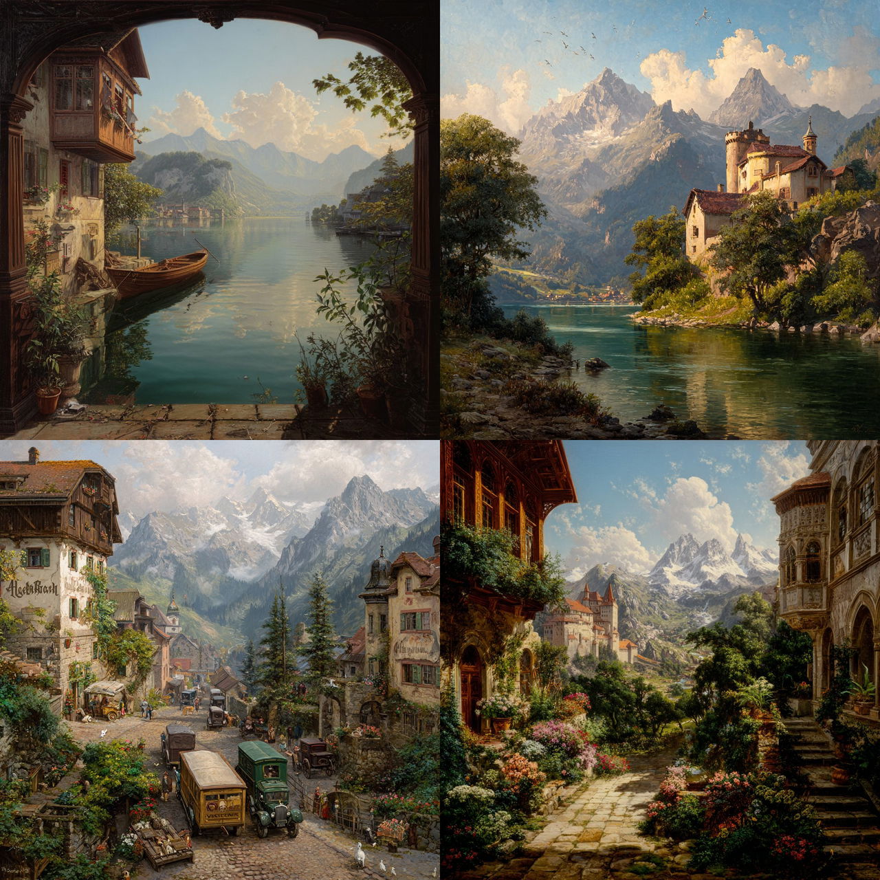 Alois Arnegger style, Midjourney V7, render 1 of 4