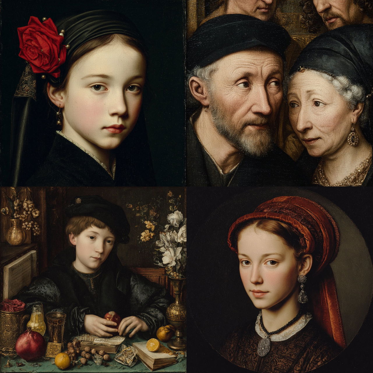 Ambrosius Benson style, Midjourney V7, render 1 of 4