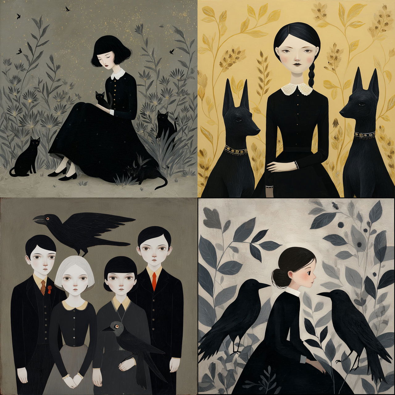Amy Earles style, Midjourney V7, render 1 of 4