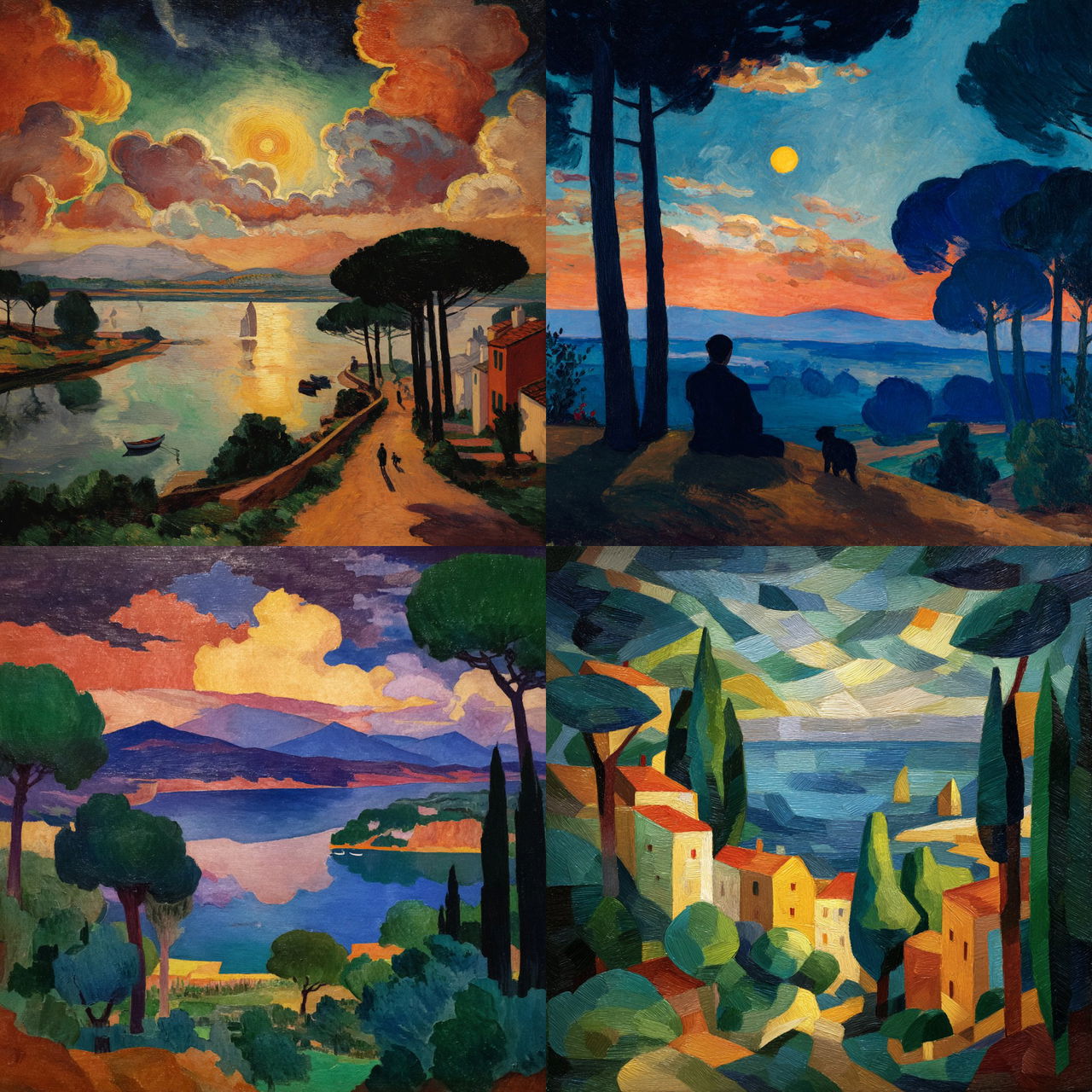Andre Derain style, Midjourney V7, render 1 of 4