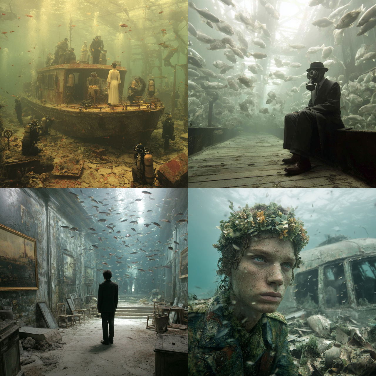 Andreas Franke style, Midjourney V7, render 1 of 4