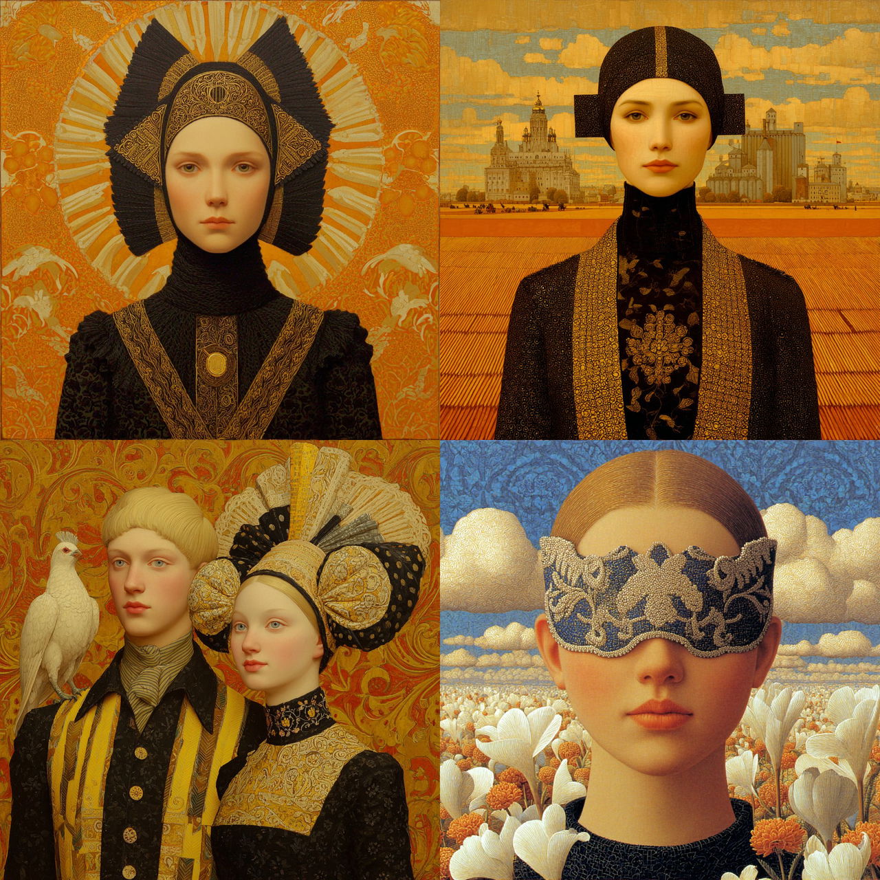 Andrey Remnev style, Midjourney V7, render 1 of 4