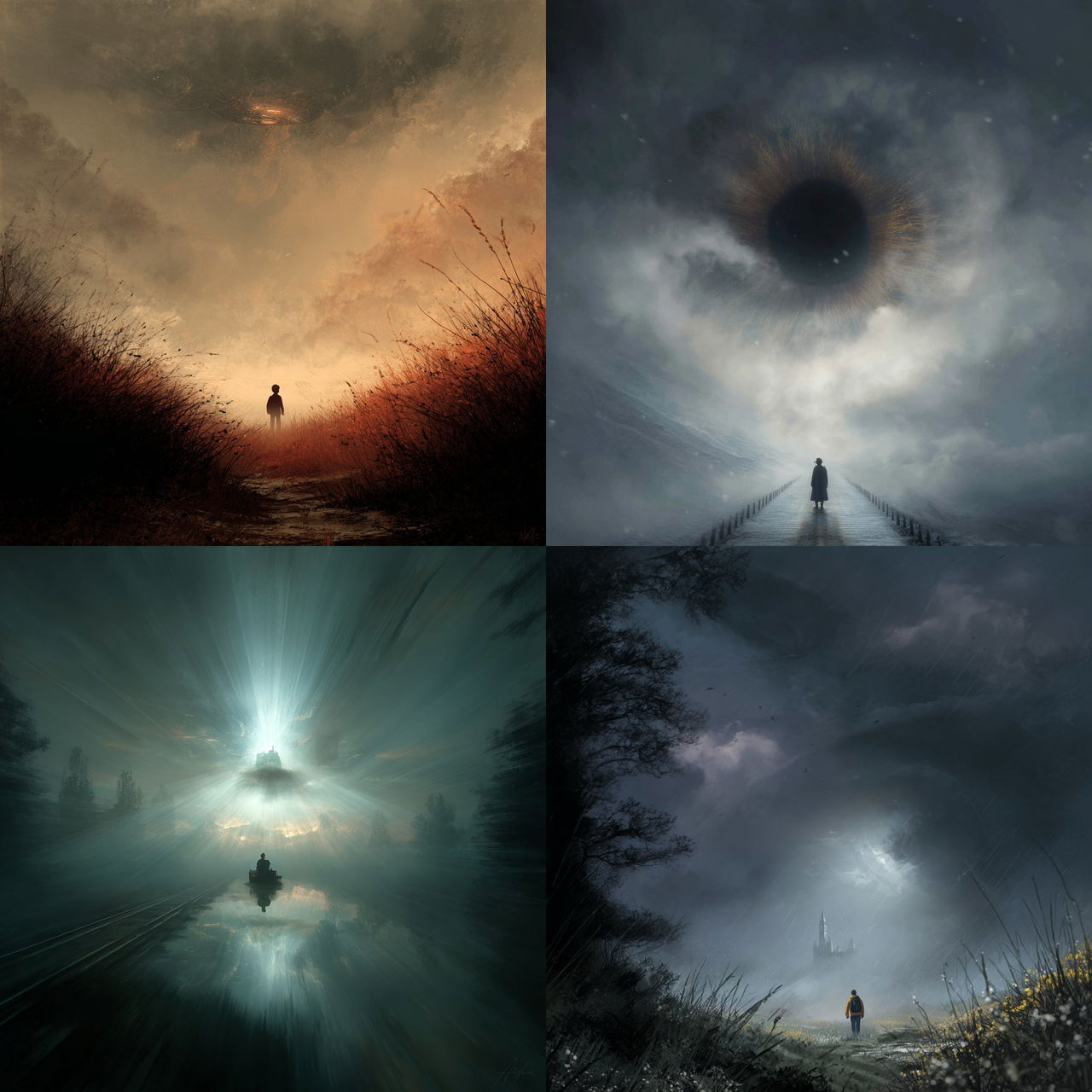 Andy Fairhurst style, Midjourney V7, render 1 of 4