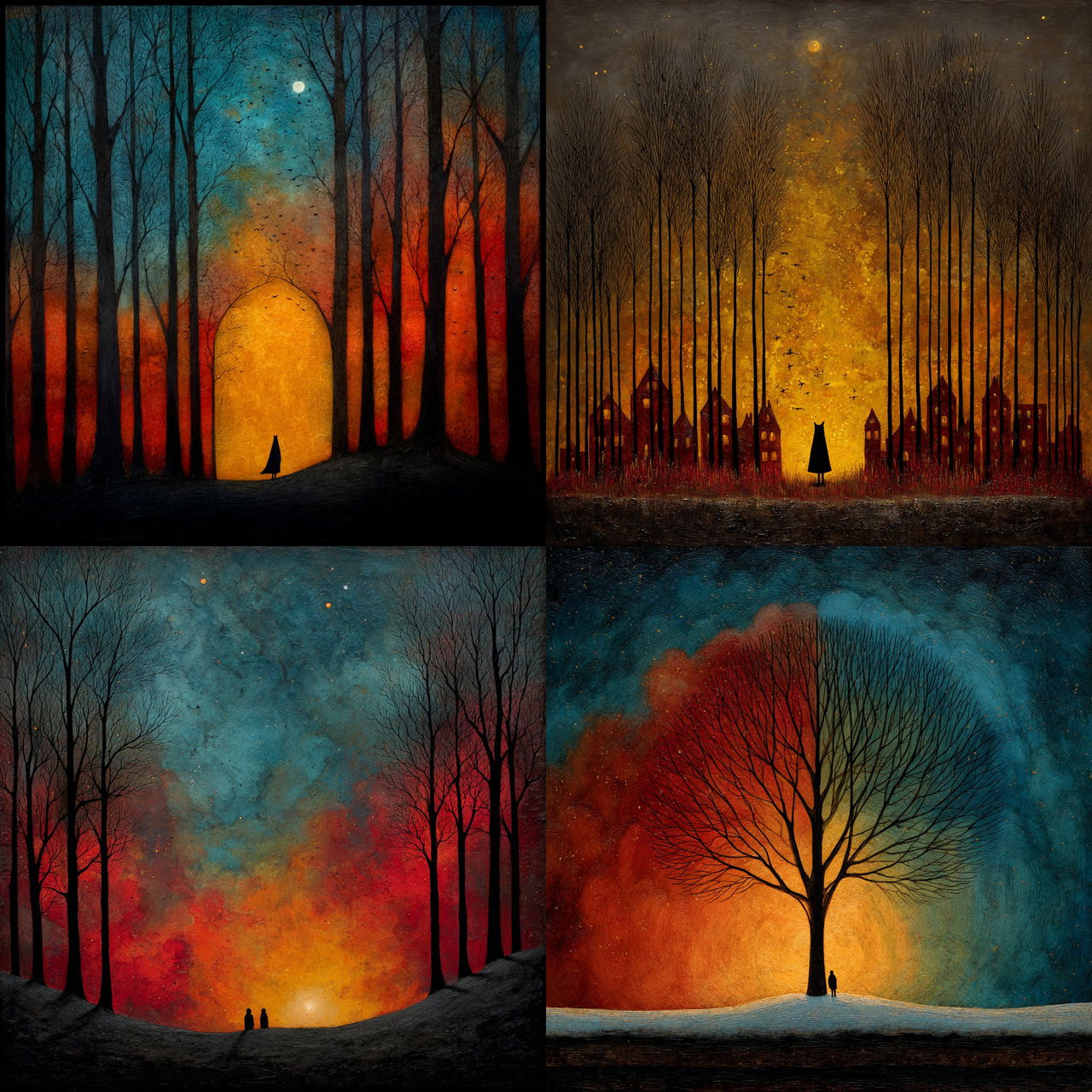 Andy Kehoe style, Midjourney V7, render 1 of 4