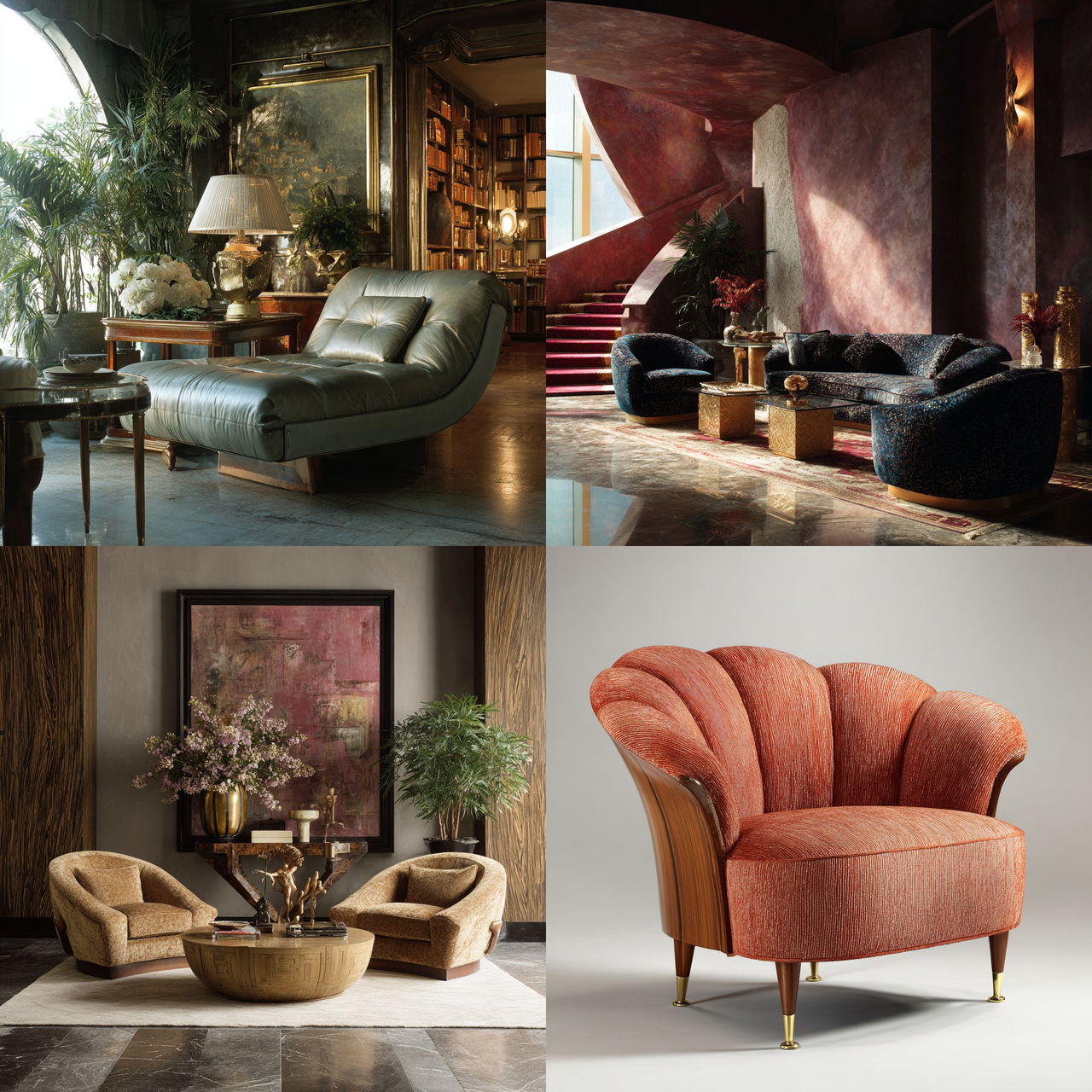 Angelo Donghia style, Midjourney V7, render 1 of 4
