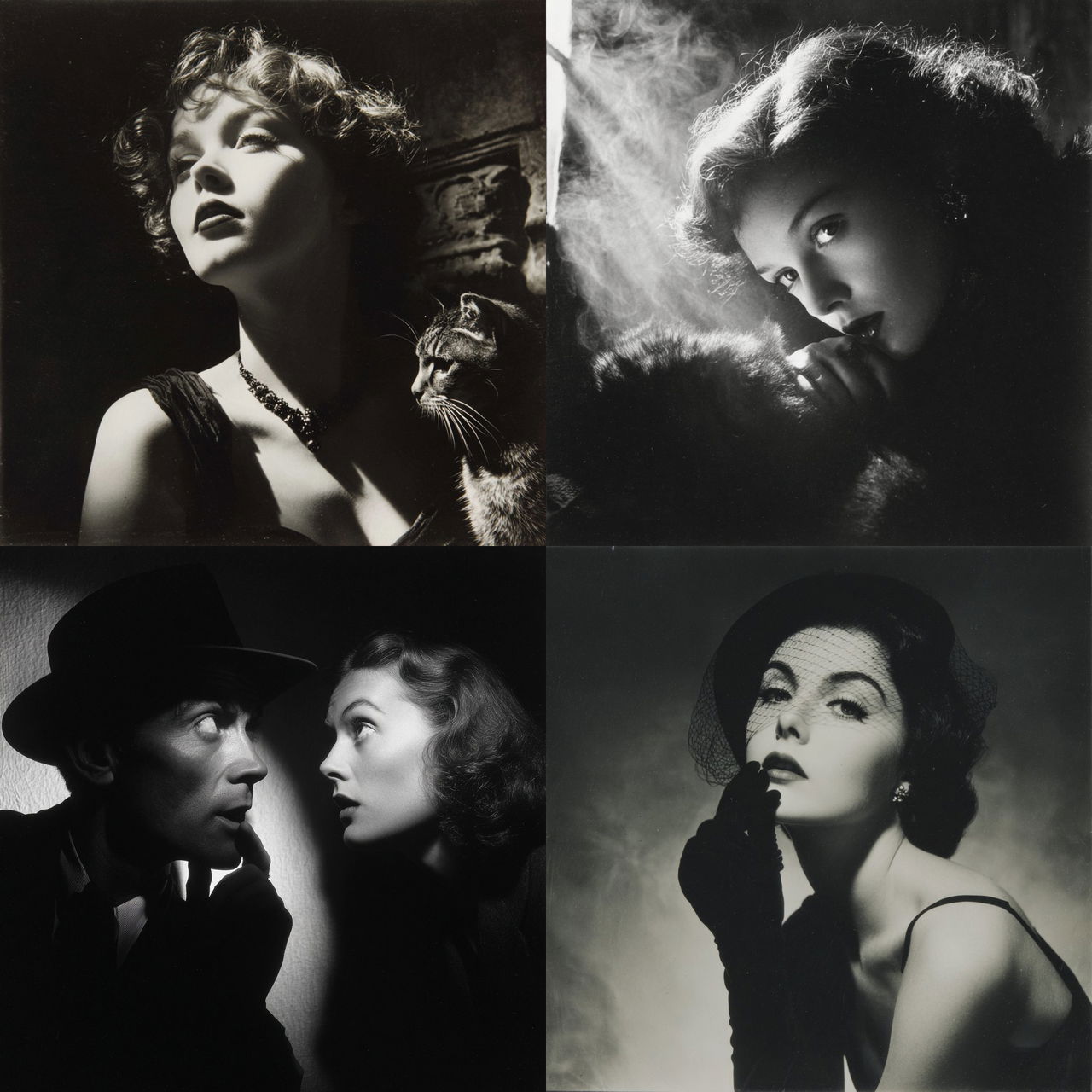 Angus McBean style, Midjourney V7, render 1 of 4