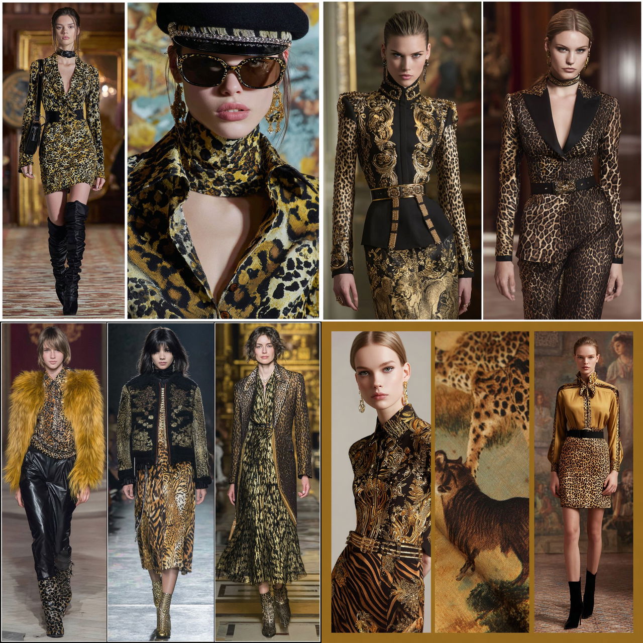 Animalier fashion style, Midjourney V7, render 1 of 4