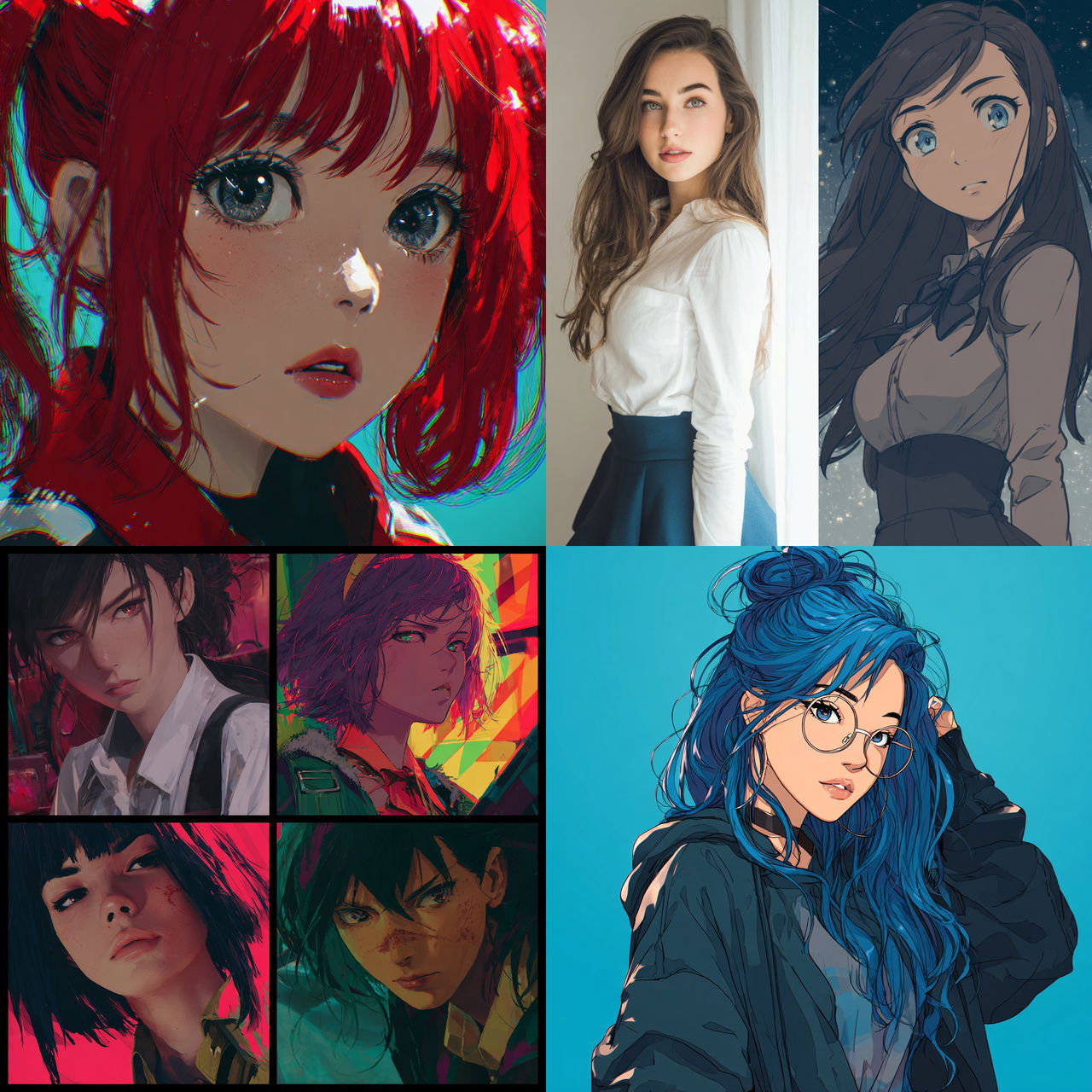 Anime style style, Midjourney V7, render 1 of 4