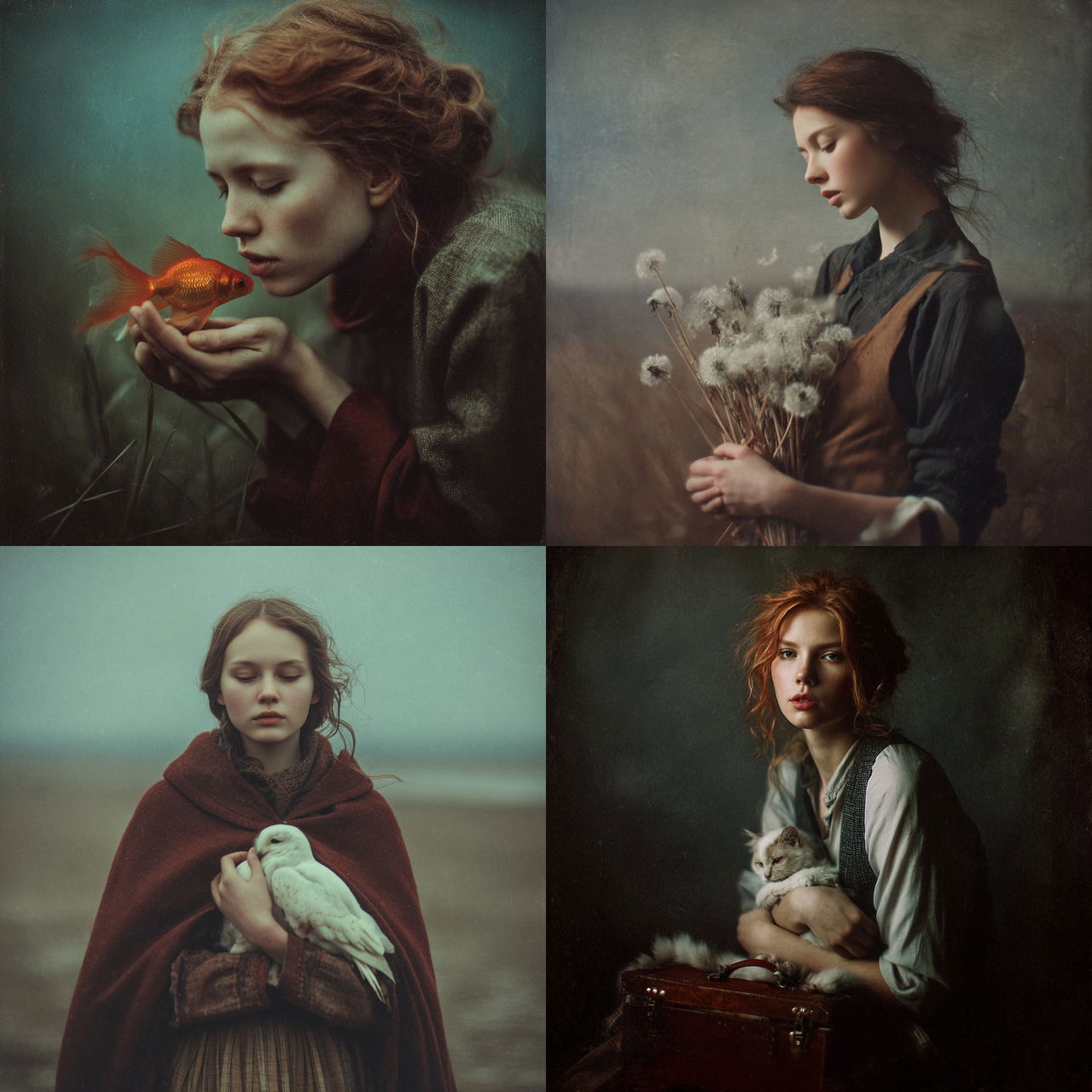 Anka Zhuravleva style, Midjourney V7, render 1 of 4