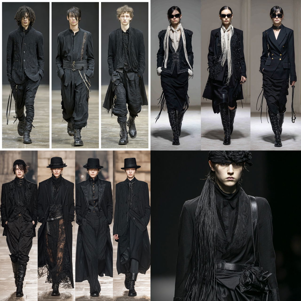 Ann Demeulemeester style, Midjourney V7, render 1 of 4