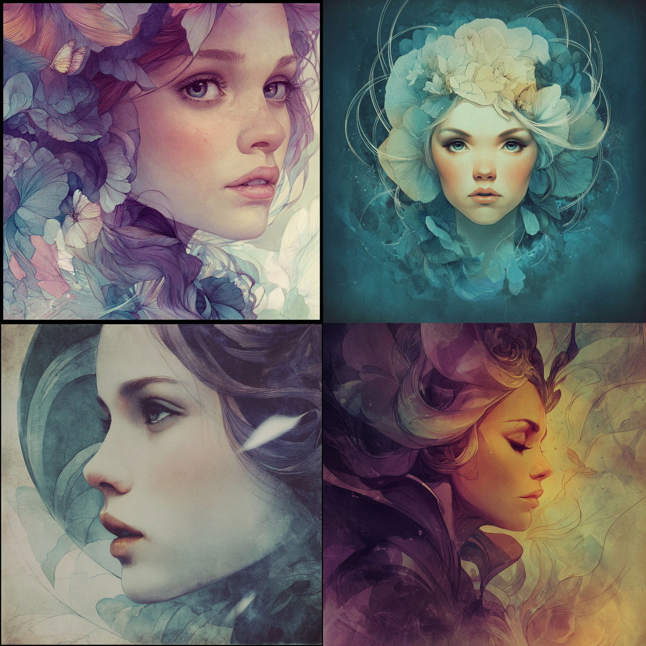 Anna Dittmann style, Midjourney V7, render 1 of 4