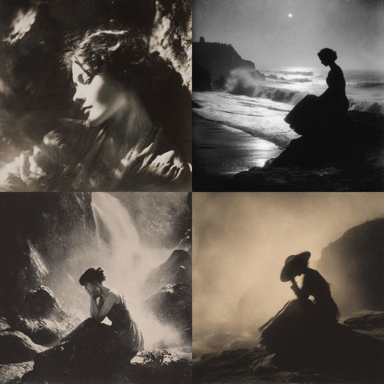 Anne Brigman style, Midjourney V7, render 1 of 4