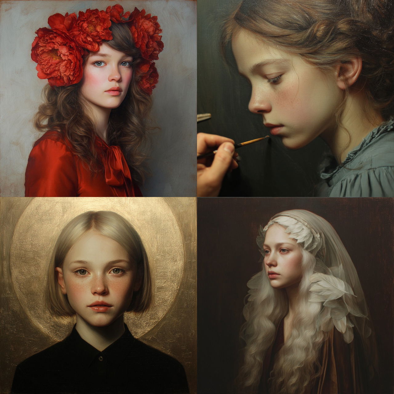 Anne Dewailly style, Midjourney V7, render 1 of 4