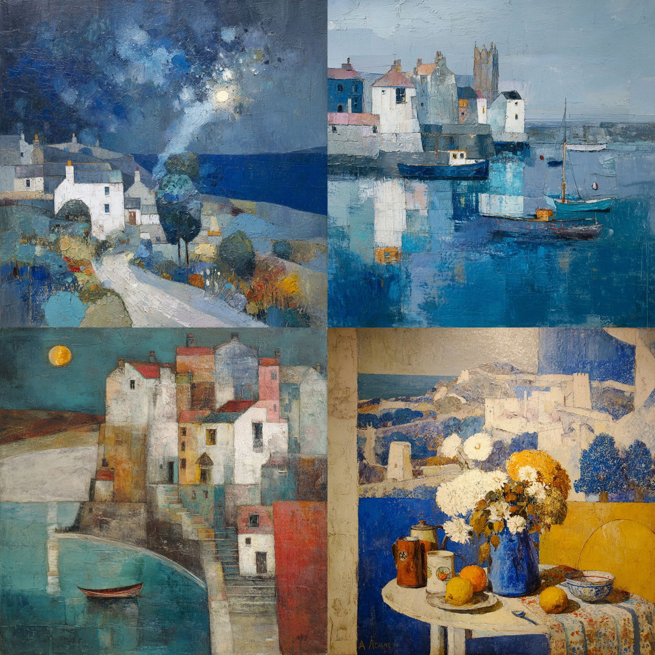 Anne Redpath style, Midjourney V7, render 1 of 4