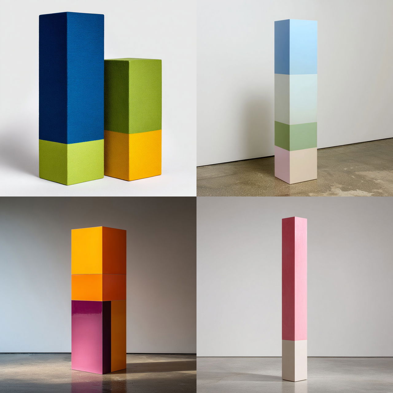 Anne Truitt style, Midjourney V7, render 1 of 4