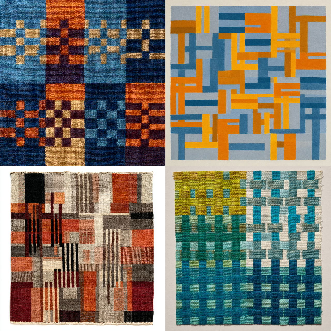 Anni Albers style, Midjourney V7, render 1 of 4