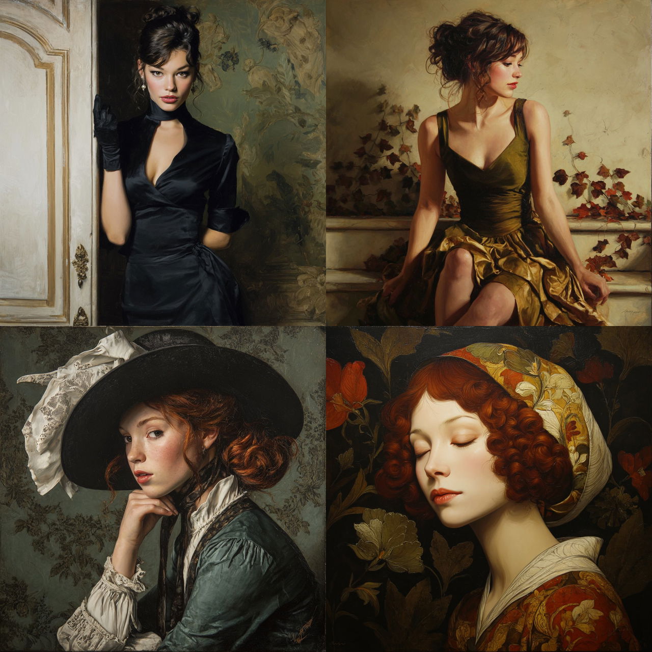 Annick Bouvattier style, Midjourney V7, render 1 of 4