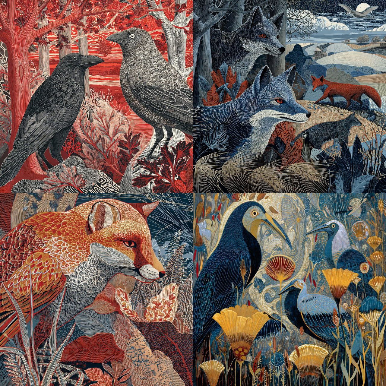 Annie Soudain style, Midjourney V7, render 1 of 4