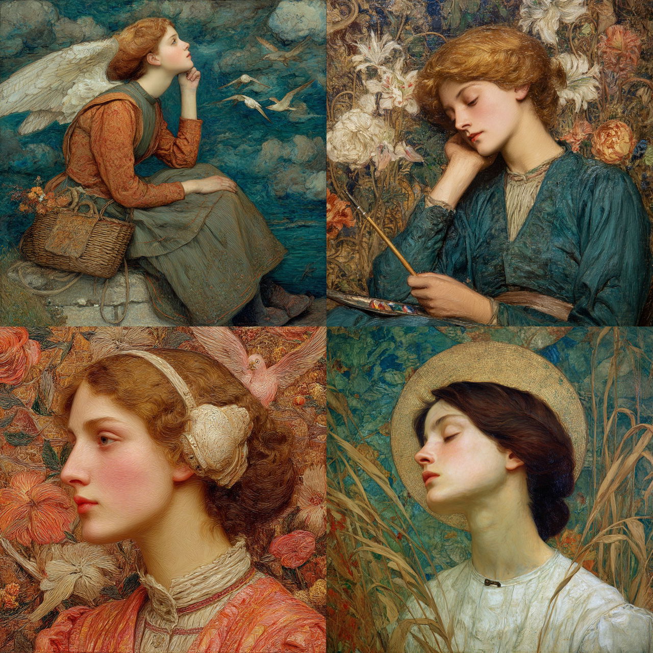 Annie Swynnerton style, Midjourney V7, render 1 of 4