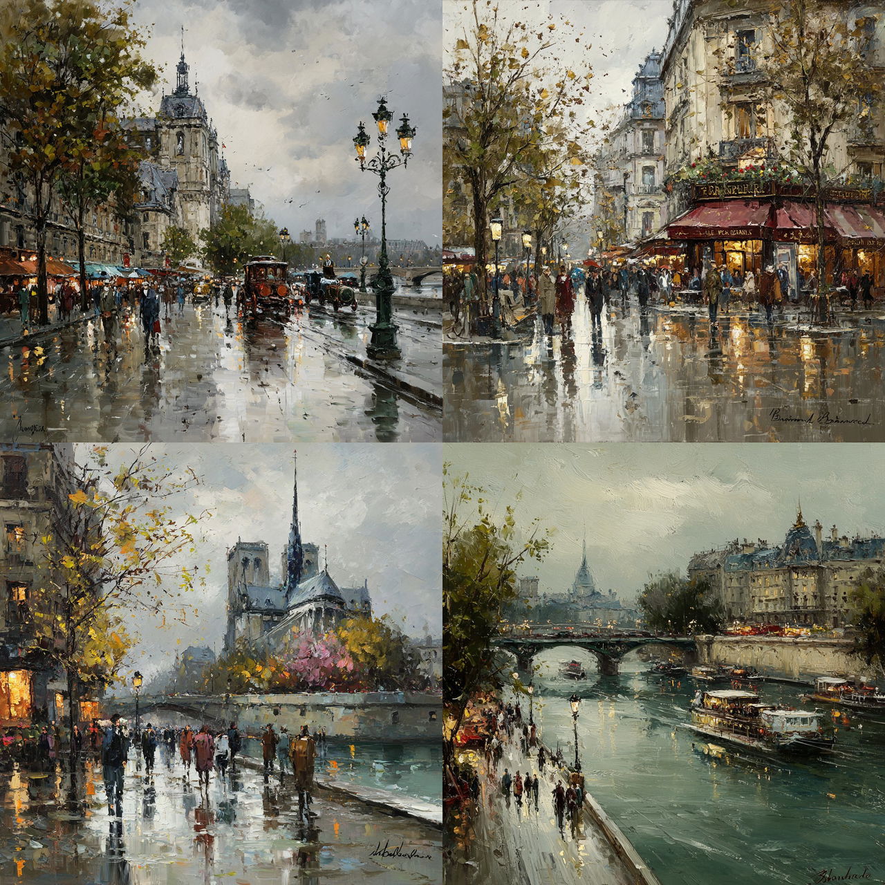 Antoine Blanchard style, Midjourney V7, render 1 of 4