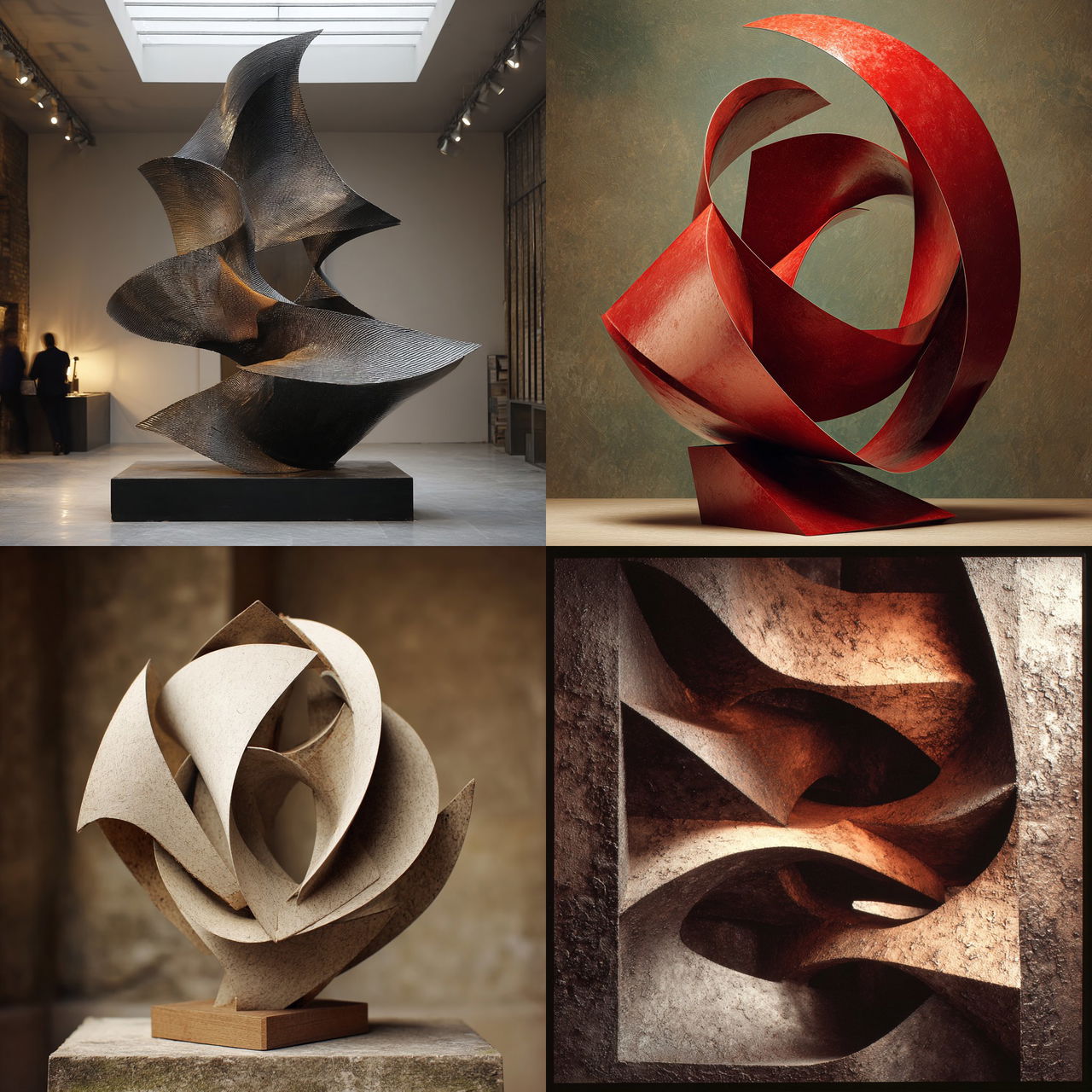 Antoine Pevsner style, Midjourney V7, render 1 of 4