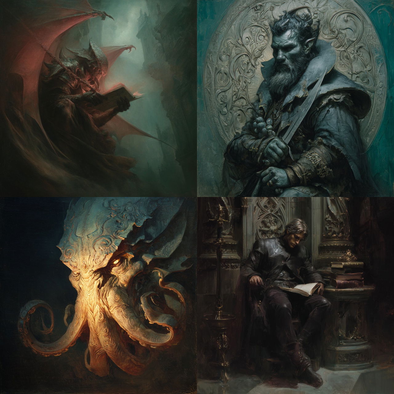 Antonio J. Manzanedo style, Midjourney V7, render 1 of 4