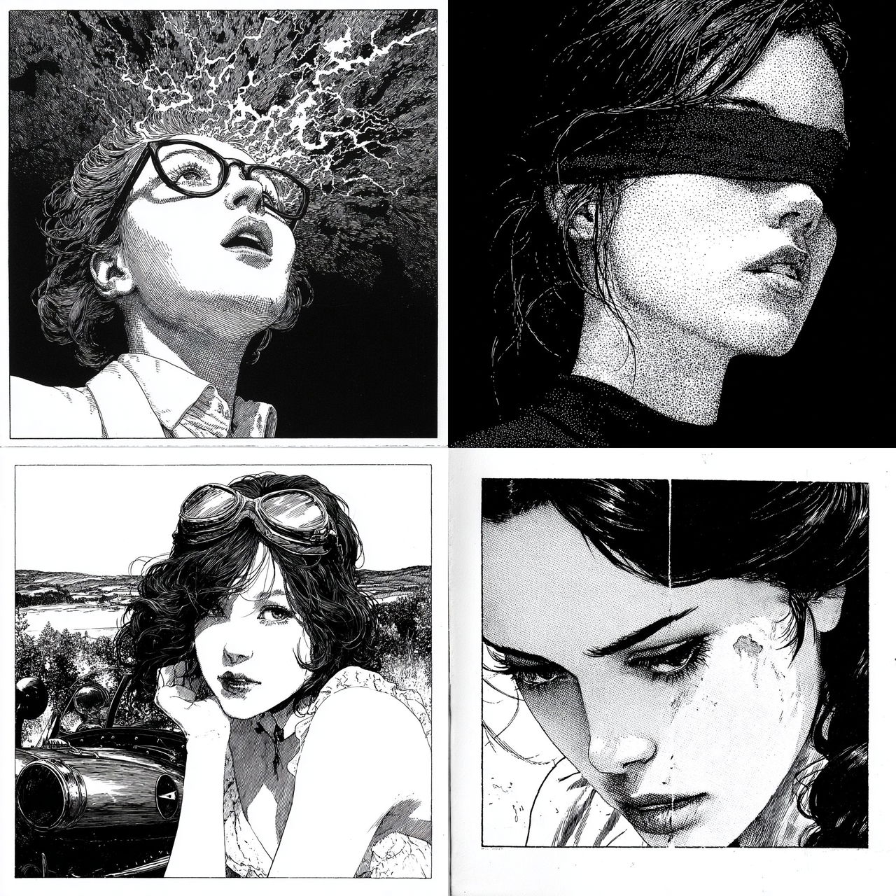 Apollonia Saintclair style, Midjourney V7, render 1 of 4