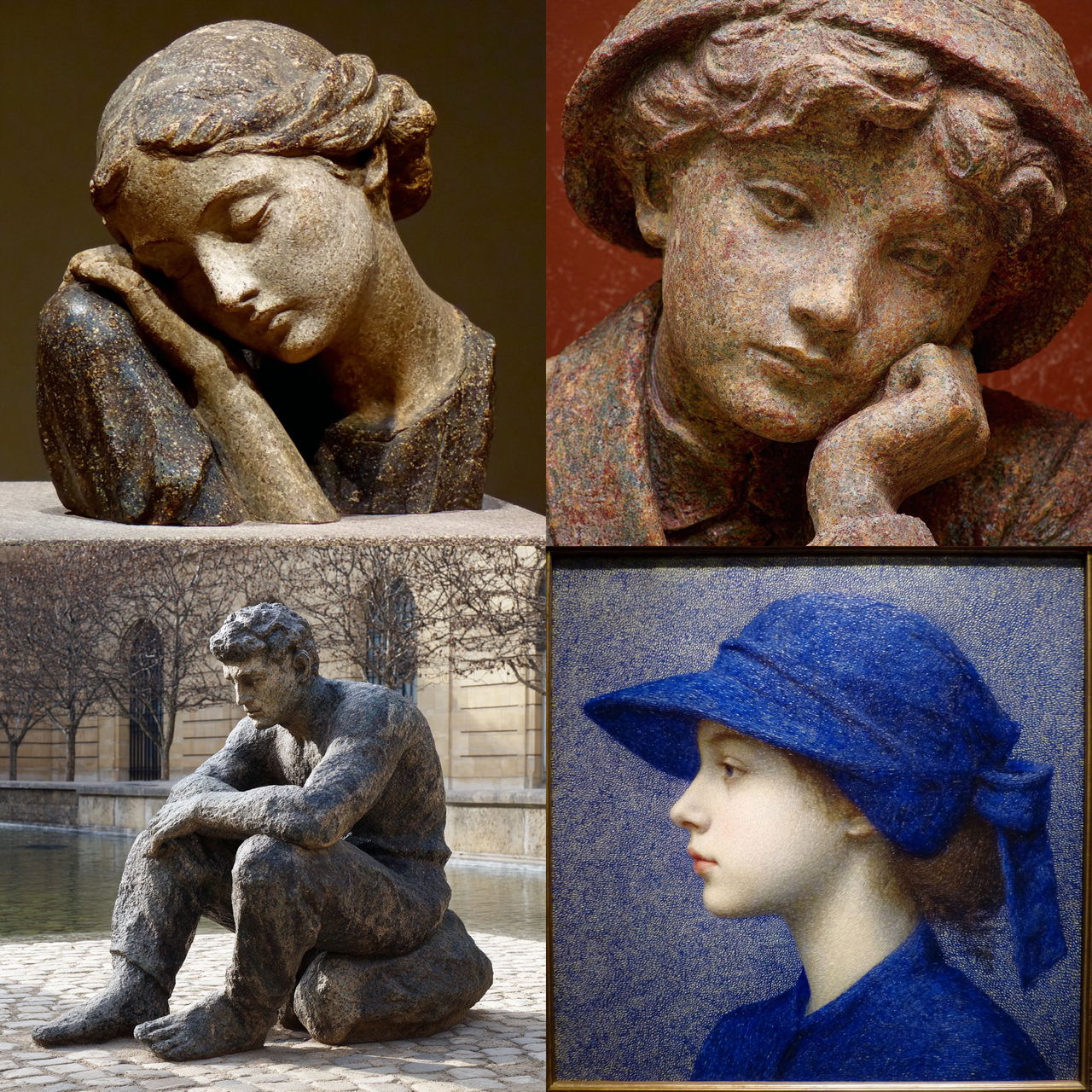 Aristide Maillol style, Midjourney V7, render 1 of 4