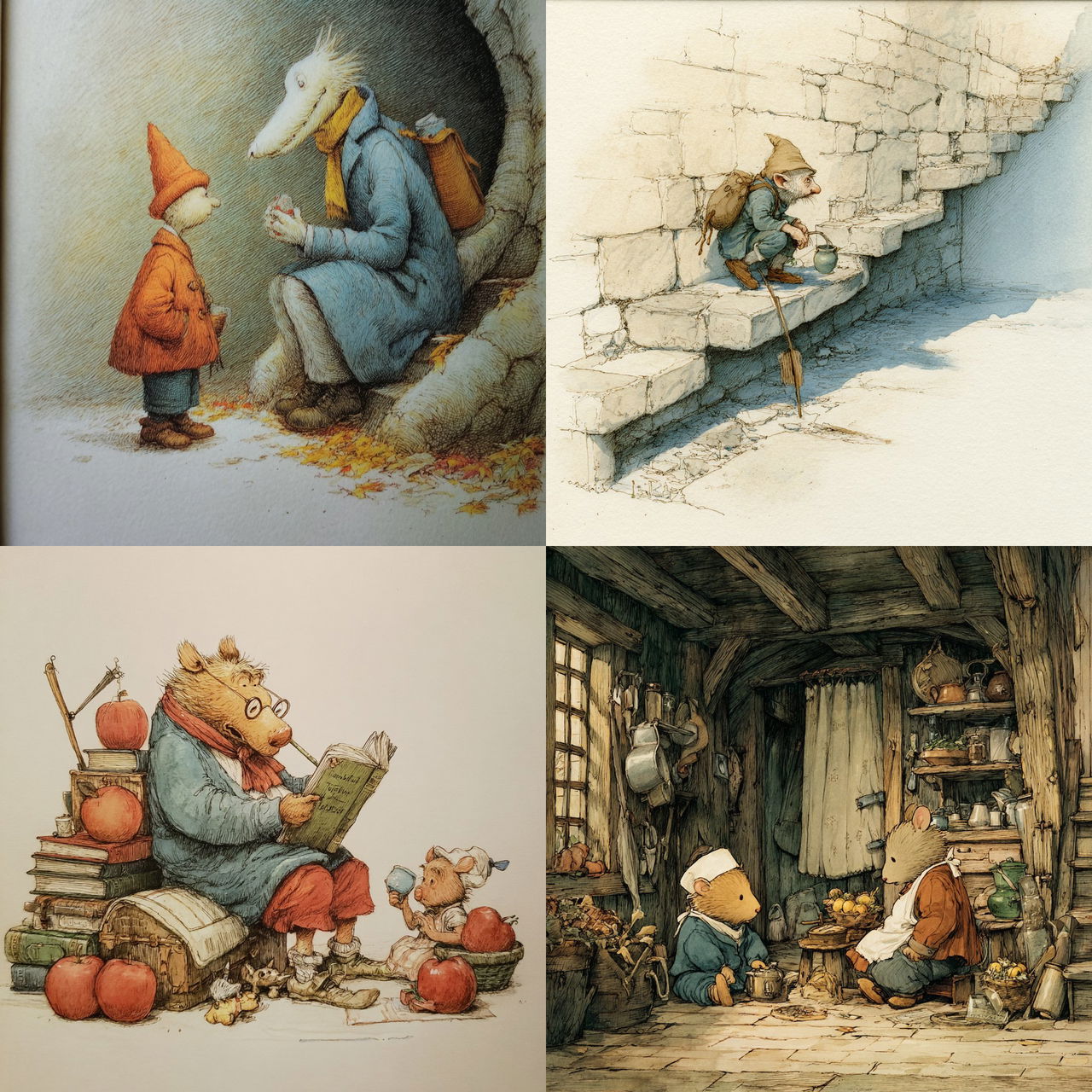 Arnold Lobel style, Midjourney V7, render 1 of 4
