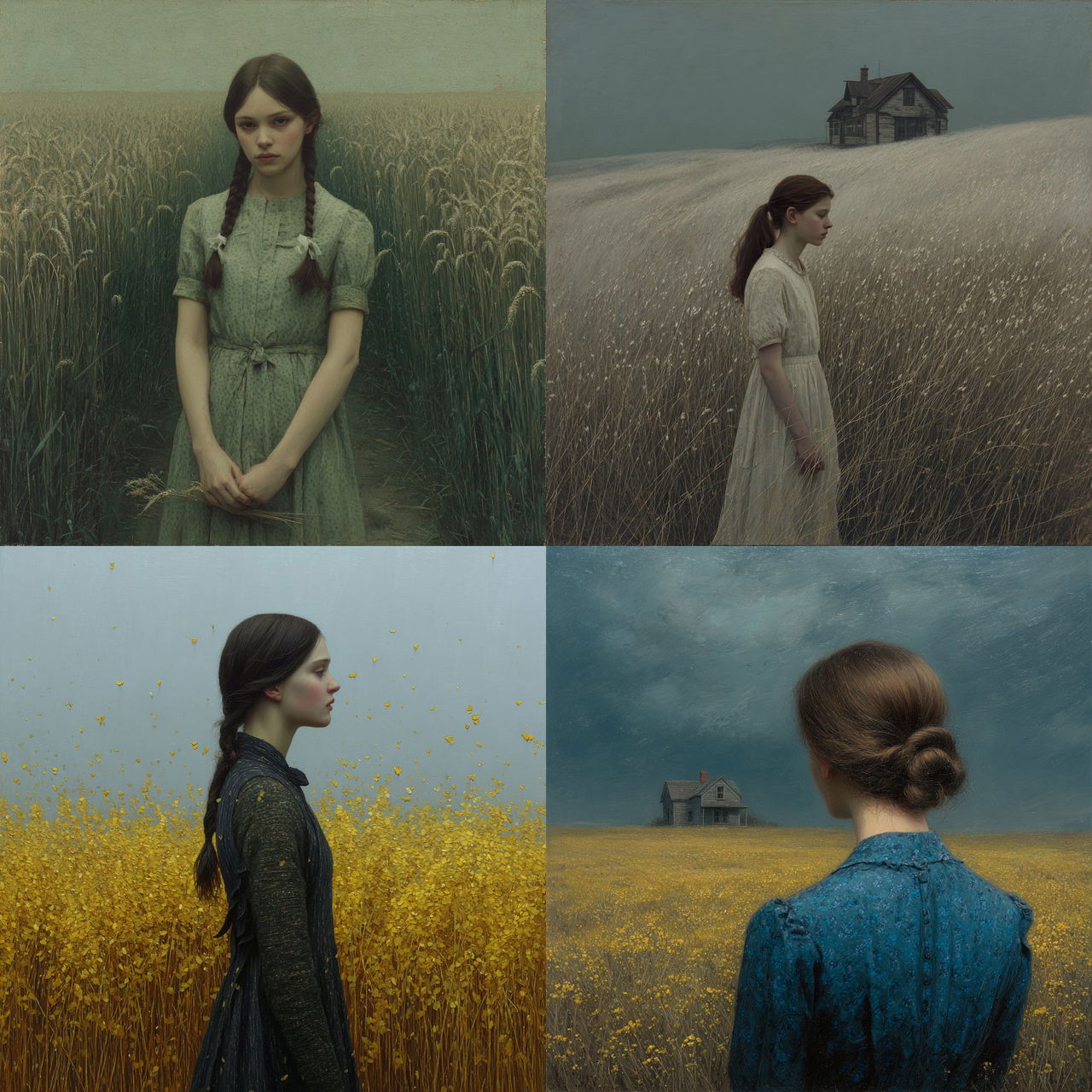 Aron Wiesenfeld style, Midjourney V7, render 1 of 4