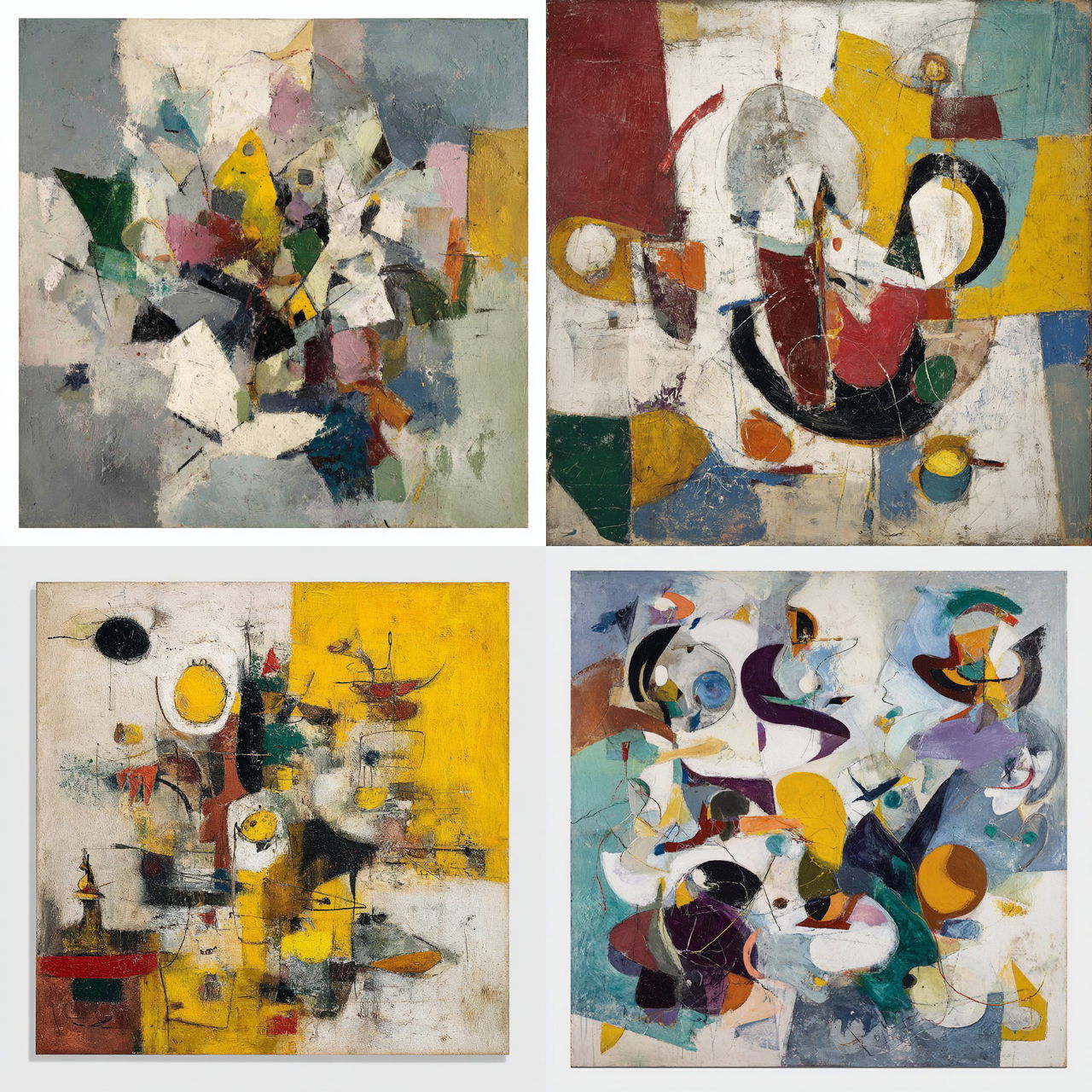 Arshile Gorky style, Midjourney V7, render 1 of 4