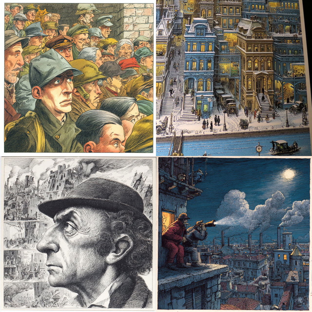 Art Spiegelman style, Midjourney V7, render 1 of 4