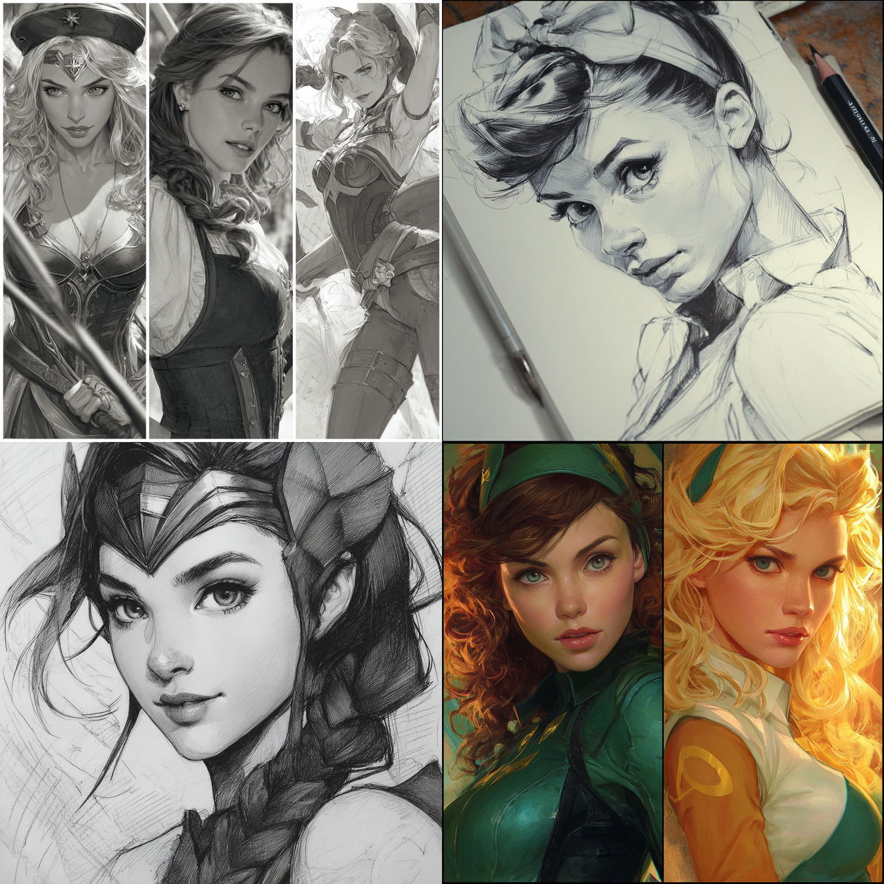 Artgerm style, Midjourney V7, render 1 of 4