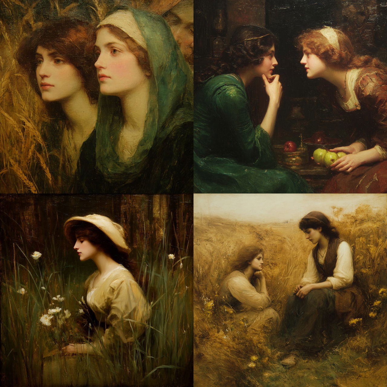 Arthur Hacker style, Midjourney V7, render 1 of 4