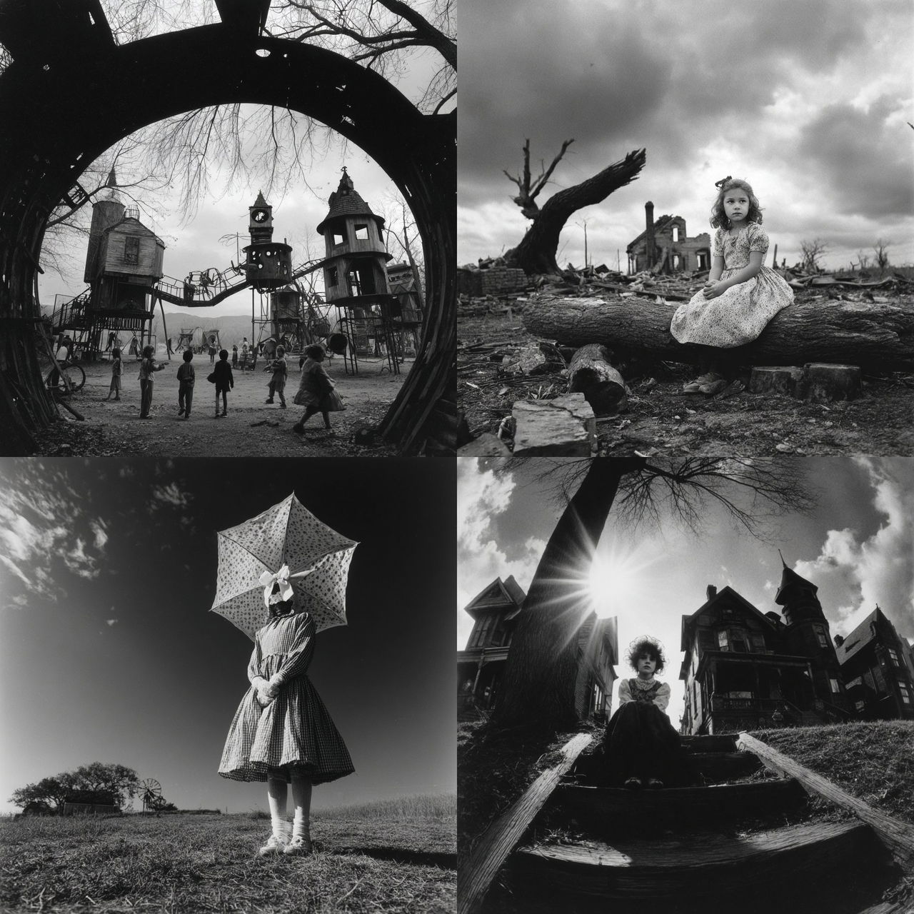 Arthur Tress style, Midjourney V7, render 1 of 4
