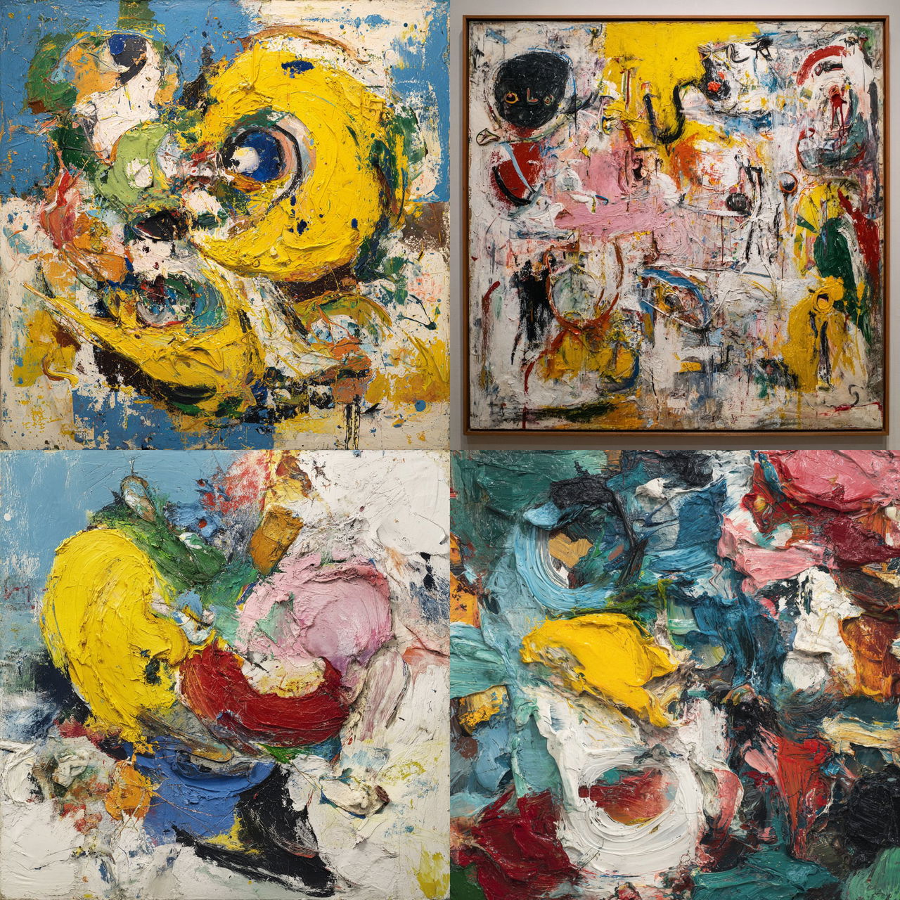 Asger Jorn style, Midjourney V7, render 1 of 4