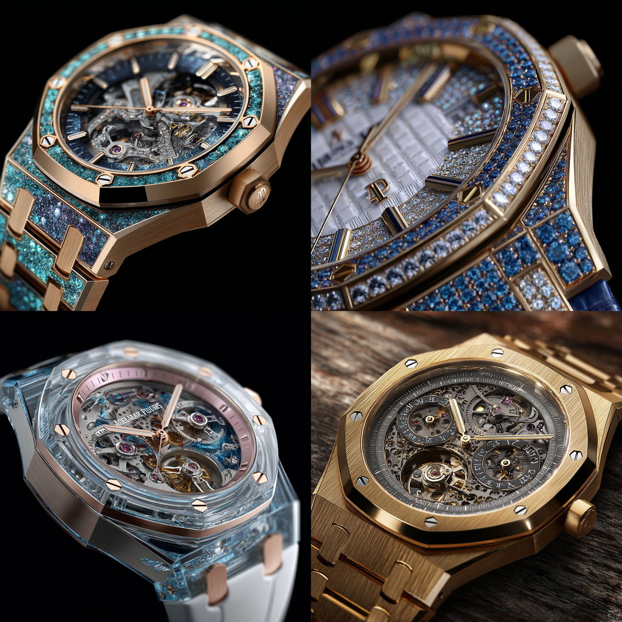 Audemars Piguet style, Midjourney V7, render 1 of 4
