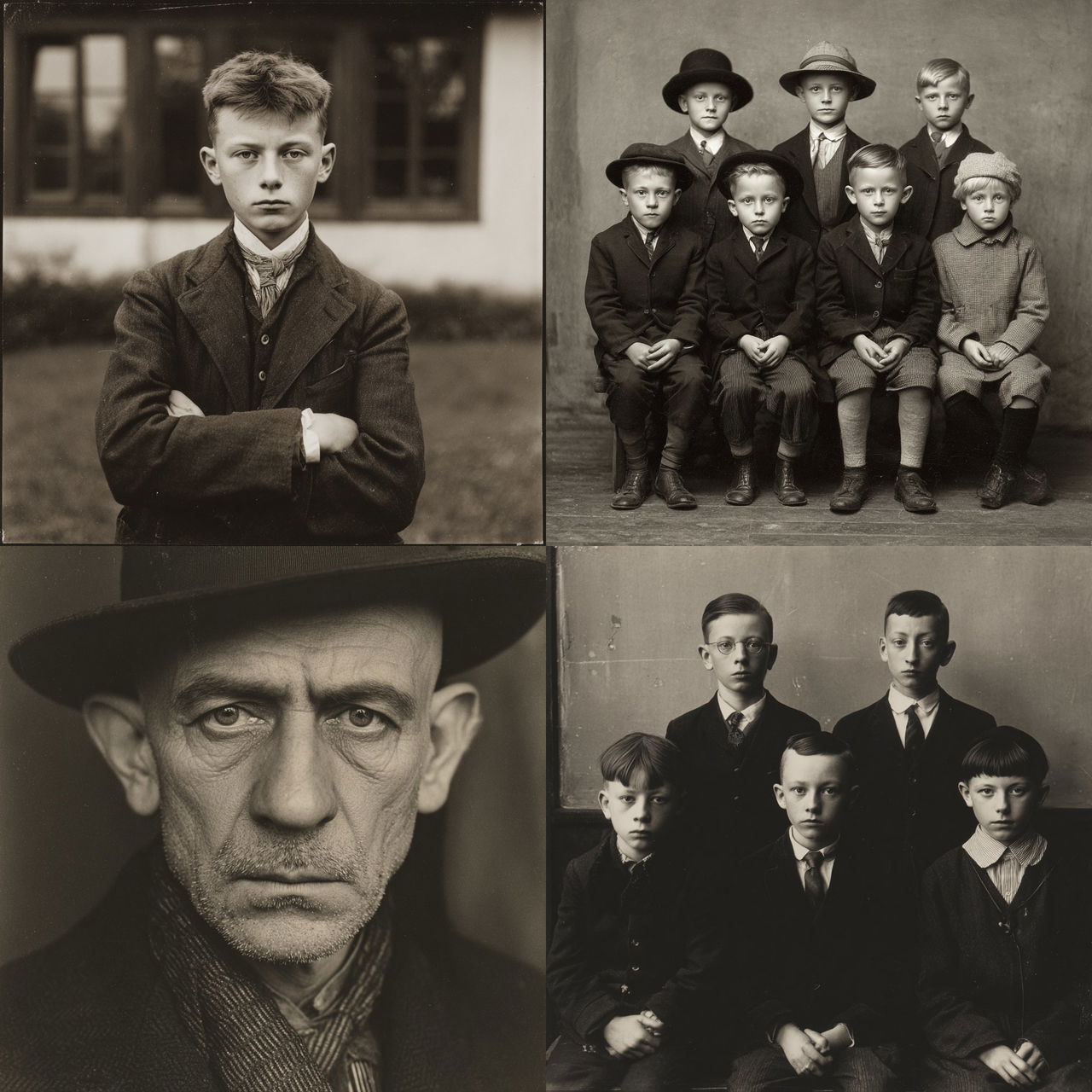 August Sander style, Midjourney V7, render 1 of 4