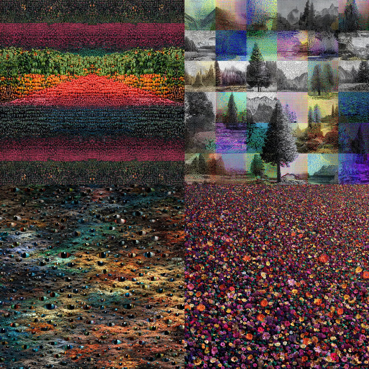 Autostereogram style, Midjourney V7, render 1 of 4