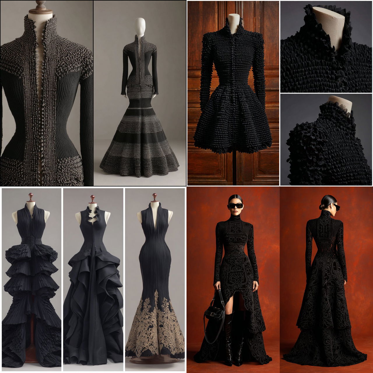 Azzedine Alaia style, Midjourney V7, render 1 of 4
