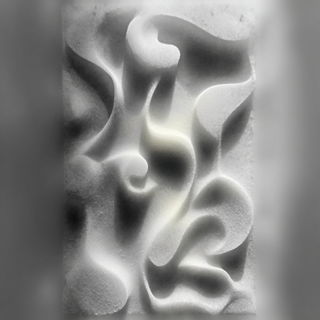Olive Blurcel style, Midjourney V7: abstract 3D render