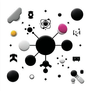 Circlebar Ink Doctrine style, Midjourney V7: editorial illustration for popular scientific magazine cover