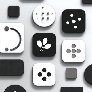 Circlebar Ink Doctrine style, Midjourney V7: creative pattern composition
